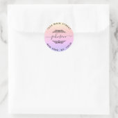 Maak Je Eigen Ronde Retouradres Sticker (Tas)