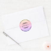 Maak Je Eigen Ronde Retouradres Sticker (Envelop)
