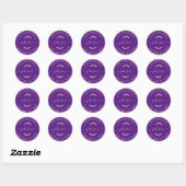 Maak Je Eigen Ronde Retouradres Sticker (Vel)