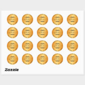 Maak Je Eigen Ronde Retouradres Sticker (Vel)