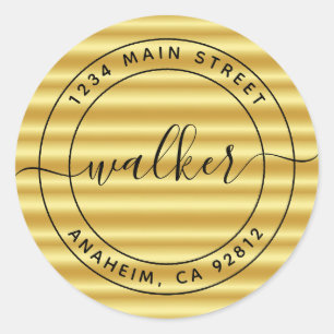 Maak Je Eigen Ronde Retouradres Sticker