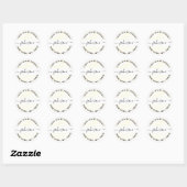 Maak Je Eigen Ronde Retouradres Sticker (Vel)