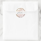 Maak Je Eigen Ronde Retouradres Sticker (Tas)