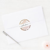 Maak Je Eigen Ronde Retouradres Sticker (Envelop)