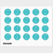 Maak Je Eigen Ronde Retouradres Sticker (Vel)