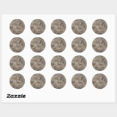 Maak Je Eigen Ronde Retouradres Sticker (Vel)