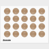 Maak Je Eigen Ronde Retouradres Sticker (Vel)