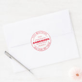 Maak Je Eigen Ronde Retouradres Sticker (Envelop)