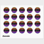 Maak Je Eigen Ronde Retouradres Sticker (Vel)