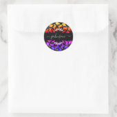 Maak Je Eigen Ronde Retouradres Sticker (Tas)
