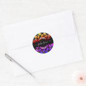 Maak Je Eigen Ronde Retouradres Sticker (Envelop)
