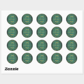 Maak Je Eigen Ronde Retouradres Sticker (Vel)