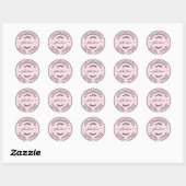 Maak Je Eigen Ronde Retouradres Sticker (Vel)
