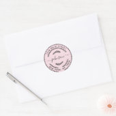 Maak Je Eigen Ronde Retouradres Sticker (Envelop)