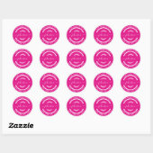 Maak Je Eigen Ronde Retouradres Sticker (Vel)