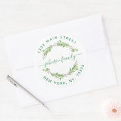 Maak Je Eigen Ronde Retouradres Sticker (Envelop)