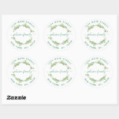 Maak Je Eigen Ronde Retouradres Sticker (Vel)