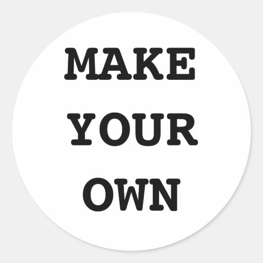 MAAK JE EIGEN RONDE STICKER (Voorkant)