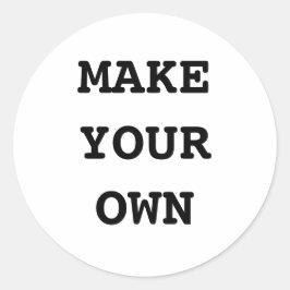 MAAK JE EIGEN RONDE STICKER