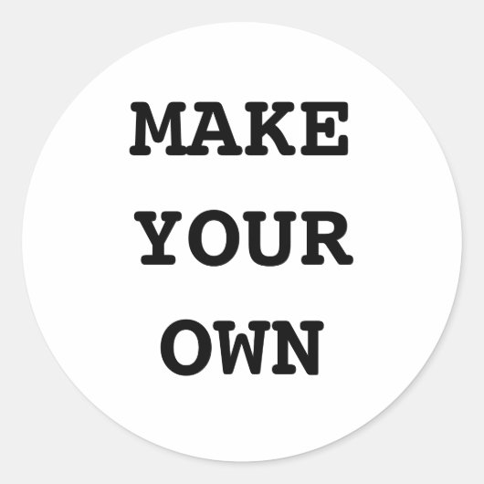 MAAK JE EIGEN RONDE STICKER (Voorkant)