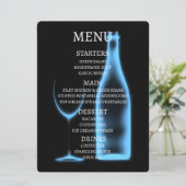 Maak Je Eigen Röntgen Wijn Glas & Fles Menu (Staand voorkant)