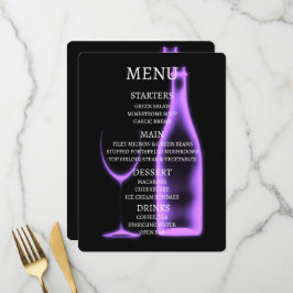 Maak Je Eigen Röntgen Wijn Glas & Fles Menu