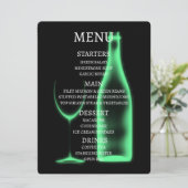 Maak Je Eigen Röntgen Wijn Glas & Fles Menu (Staand voorkant)