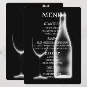 Maak Je Eigen Röntgen Wijn Glas & Fles Menu (Voorkant / Achterkant)