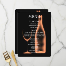 Maak je eigen Röntgen wijnglas en fles Menu