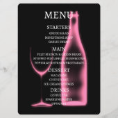 Maak je eigen Röntgen-wijnglas en -fles Menu (Voorkant)