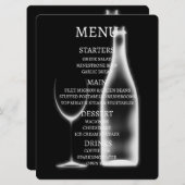 Maak je eigen Röntgen-wijnglas en -fles Menu (Voorkant / Achterkant)