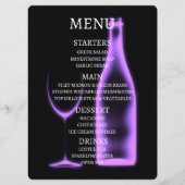 Maak je eigen Röntgen-wijnglas & fles Menu (Voorkant)