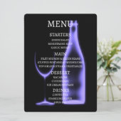 Maak je eigen Röntgen wijnglas & fles Menu (Staand voorkant)
