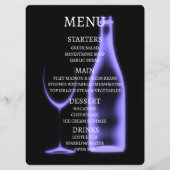 Maak je eigen Röntgen wijnglas & fles Menu (Voorkant)