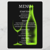 Maak je eigen Röntgen wijnglas & fles Menu (Voorkant)