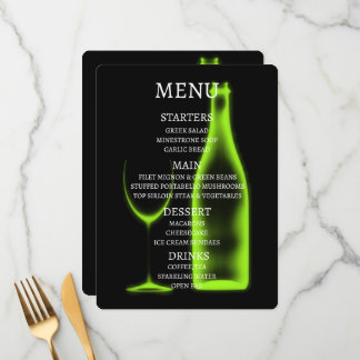 Maak je eigen Röntgen wijnglas & fles Menu