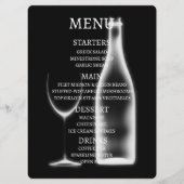 Maak je eigen Röntgen-wijnglas & fles Menu (Voorkant)