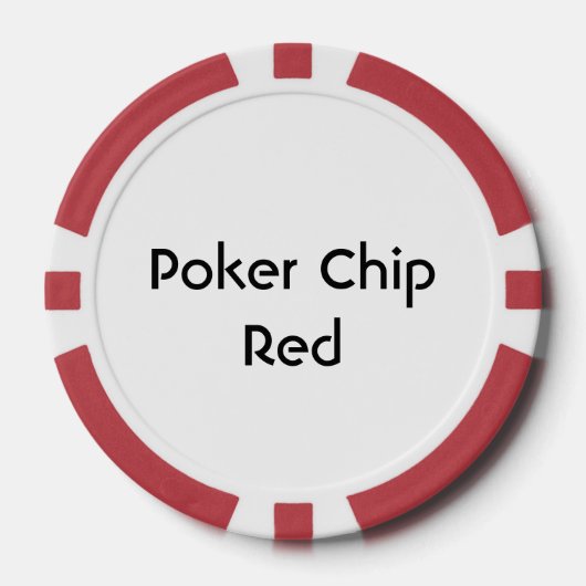 Maak je eigen, Rood Poker Chips (Voorkant)