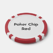 Maak je eigen, Rood Poker Chips (Enkel)