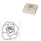 Maak Je Eigen Roos Bloem Florale Rubberstempel (Gestempeld)