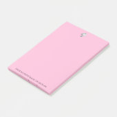 Maak Je Eigen Roze Bakkerij Bedrijf Aangepaste Tek Post-it® Notes (Schuin)