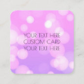 Maak je eigen - Roze Bokeh Bedankt Informatiekaartje (Achterkant)