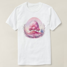 Maak je eigen roze boomlandschap t-shirt