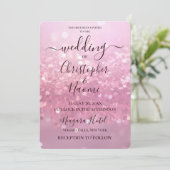 Maak Je Eigen Roze Glitter Kaart (Staand voorkant)