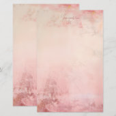 Maak Je Eigen Roze Grunge Briefpapier (Voorkant / Achterkant)