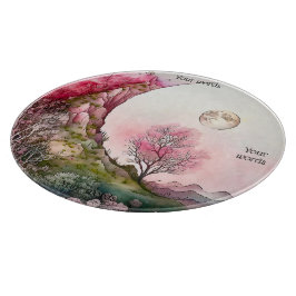 Maak Je Eigen Roze Maan Landschap Snijplank