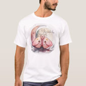 Maak je eigen Roze Maansmot T-shirt (Voorkant)