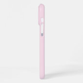 Maak Je Eigen Roze Rode Naam Monogram iPhone Hoesje (Linkerkant)