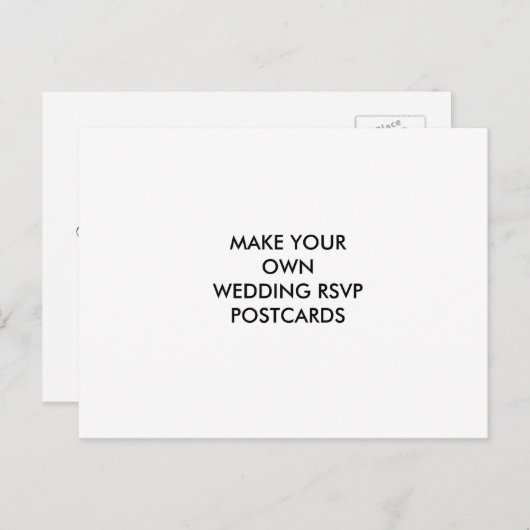 Maak je eigen RSVP-Briefkaart Uitnodiging Briefkaart (Voorkant / Achterkant)