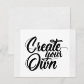 Maak Je Eigen RSVP Kaart (Voorkant / Achterkant)